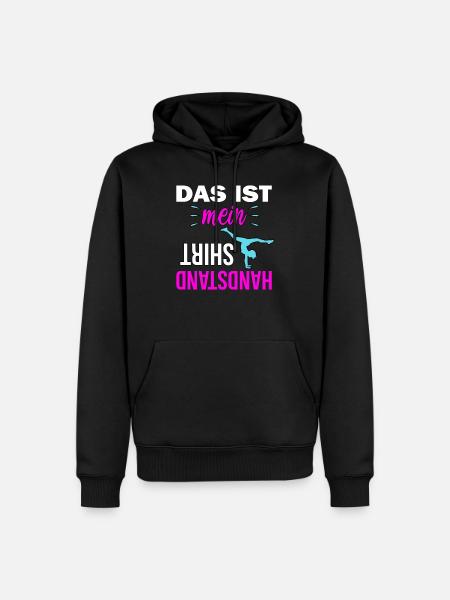 Handstand Mädchen Akrobatik - Männer Premium Bio Hoodie - Schwarz