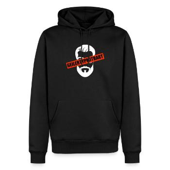 Bart Bartträger Mann Bärte - Männer Premium Bio Hoodie - Schwarz - Vorne - Nico (187cm)