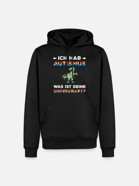 Autismus Asperger Akzeptanz Welt Autismus Tag - Männer Premium Bio Hoodie - Schwarz