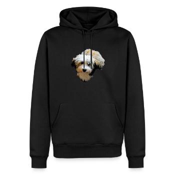 Havaneser Hund Hunde - Männer Premium Bio Hoodie - Schwarz - Vorne - Nico (187cm)
