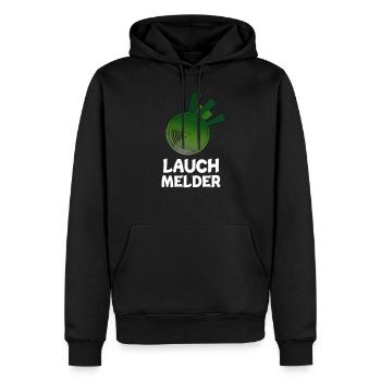 Lauch Lauchmelder Feuermelder Rauchmelder - Männer Premium Bio Hoodie - Schwarz - Vorne - Nico (187cm)