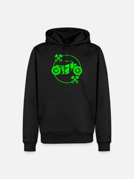Moto - motorbike - Machine - Lifestyle - Sweat à capuche Premium bio Homme - noir