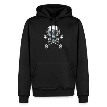 Sondeur Accessoires Skeleton Métal - Sweat à capuche Premium bio Homme - noir - Devant - Nico (187cm)