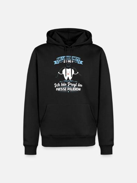 Zahnarzthelferin Zahnmedizinische Fachangestellte - Männer Premium Bio Hoodie - Schwarz