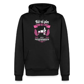 Physiotherapeutin Physio lustiger Spruch - Männer Premium Bio Hoodie - Schwarz - Vorne - Nico (187cm)