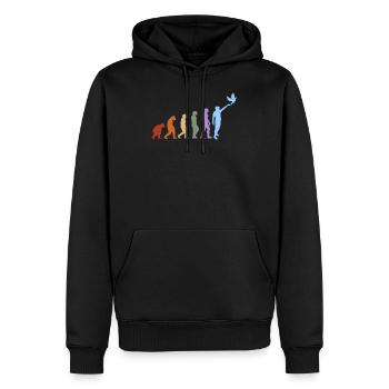 Taubenzüchter Taubensport Brieftauben Evolution - Männer Premium Bio Hoodie - Schwarz - Vorne - Nico (187cm)