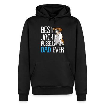 Best Jack Russell Dad Ever Hund Hunderasse - Männer Premium Bio Hoodie - Schwarz - Vorne - Nico (187cm)