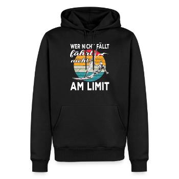Windsurfen sup mit Segel Surfing Windsurfing - Männer Premium Bio Hoodie - Schwarz - Vorne - Nico (187cm)
