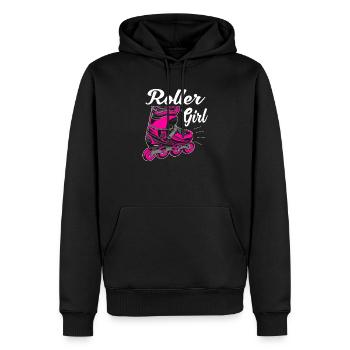 Roller Girl Inline Skates Damen Rollen Skatend - Männer Premium Bio Hoodie - Schwarz - Vorne - Nico (187cm)