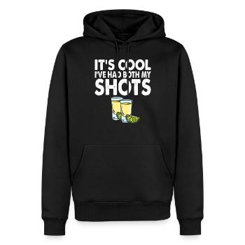 It's Cool I've Had Both My Shots Tequila - Männer Premium Bio Hoodie - Schwarz - Vorne - Nico (187cm)