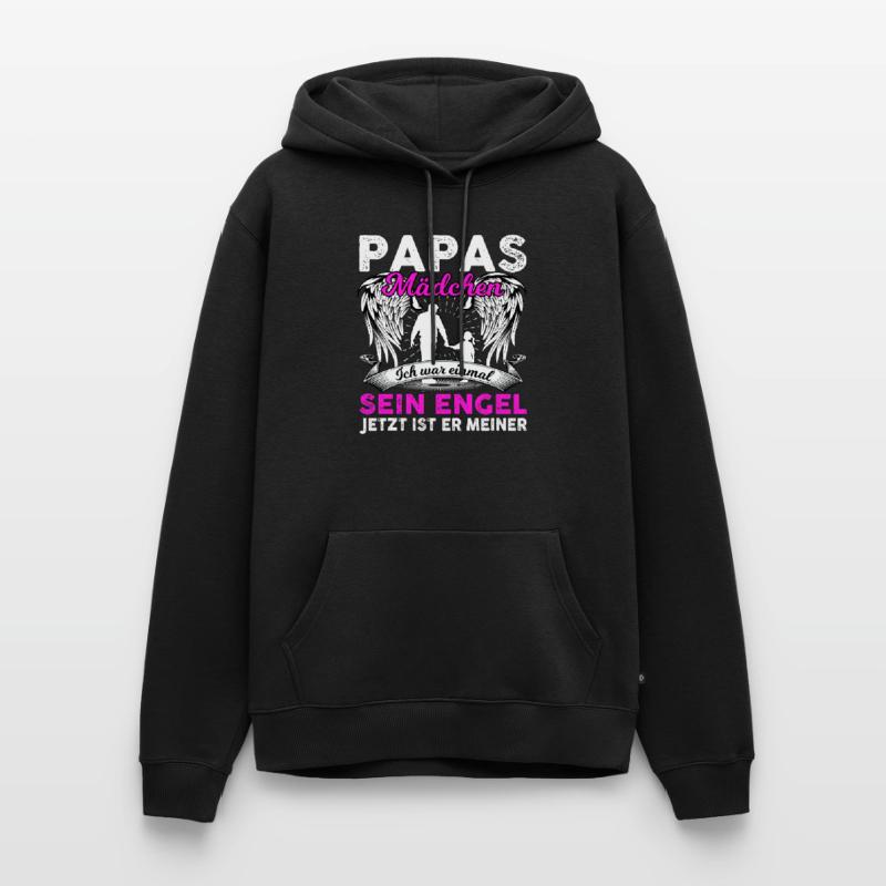 Papas Mädchen Ich War Einmal Sein Engel Männer Premium Bio Hoodie
