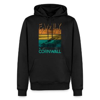 Family Holiday in Cornwall England Vacation - Men’s Premium Organic Hoodie - black - Front - Nico (187cm)