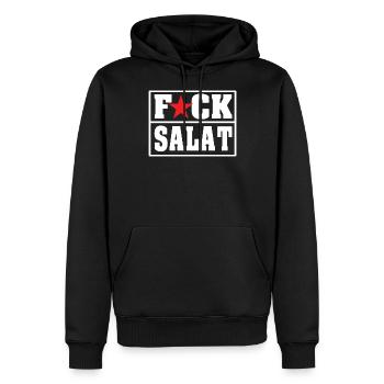Fuck Salat BBQ Grillen Grillmeister Geschenk - Männer Premium Bio Hoodie - Schwarz - Vorne - Nico (187cm)