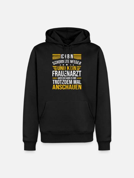 Ich Bin Schornsteinfeger - Männer Premium Bio Hoodie - Schwarz