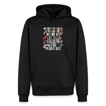 Funny Biology Biology Teacher Gift Idea - Männer Premium Bio Hoodie - Schwarz - Vorne - Nico (187cm)