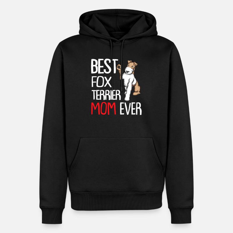 Foxterrier Drahthaar | Foxterrier - Männer Premium Bio Hoodie - Schwarz