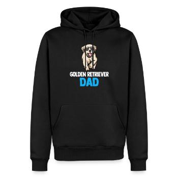Golden Retriever | Golden Retriever - Sweat à capuche Premium bio Homme - noir - Devant - Nico (187cm)
