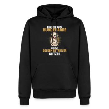 Golden-Retriever | Golden Retriever - Männer Premium Bio Hoodie - Schwarz - Vorne - Nico (187cm)