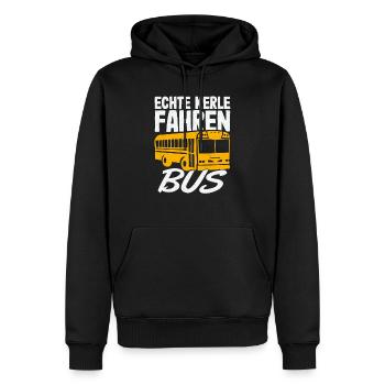 Busfahrer Bus Busfahrerin Schulbus Linienbus - Männer Premium Bio Hoodie - Schwarz - Vorne - Nico (187cm)