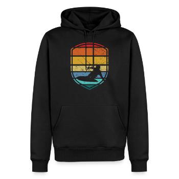 Kite Surf Kitesurf Kitesurf Kiting Kite Kiteboarding - Men’s Premium Organic Hoodie - black - Front - Nico (187cm)