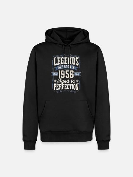Jahrgang 1956 geboren Legende Geburtstag Geschenk - Ekologisk premiumluvtröja herr - svart