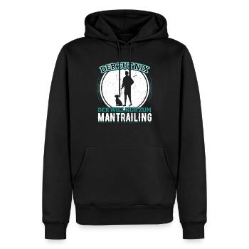 Suchhund Findehund Fährtenhund Mantrailer - Männer Premium Bio Hoodie - Schwarz - Vorne - Nico (187cm)