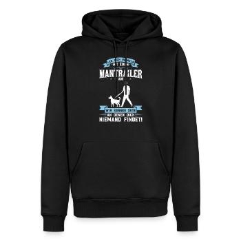 Suchhund Findehund Fährtenhund Mantrailer - Männer Premium Bio Hoodie - Schwarz - Vorne - Nico (187cm)