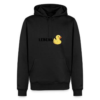 Lustig Ironie Ente Ente Sarkasmus Geschenk - Männer Premium Bio Hoodie - Schwarz - Vorne - Nico (187cm)