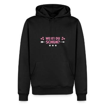 Große Schwester Familie Schwestern Geschenk - Männer Premium Bio Hoodie - Schwarz - Vorne - Nico (187cm)