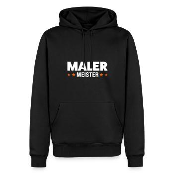Maler Meister Maler Meister Geschenk - Männer Premium Bio Hoodie - Schwarz - Vorne - Nico (187cm)
