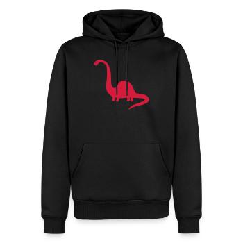 dinosaurier urtier tier - Männer Premium Bio Hoodie - Schwarz - Vorne - Nico (187cm)