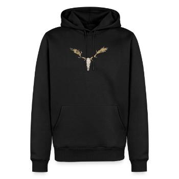 norway elk expedition oslo vacation travel - Men’s Premium Organic Hoodie - black - Front - Nico (187cm)