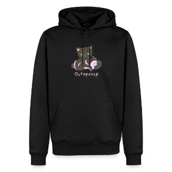 Octopussy - Männer Premium Bio Hoodie - Schwarz - Vorne - Nico (187cm)