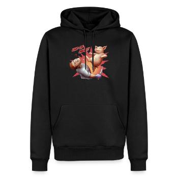 End of Meat - Männer Premium Bio Hoodie - Schwarz - Vorne - Nico (187cm)