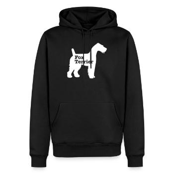Fox-terrier - Sweat à capuche Premium bio Homme - noir - Devant - Nico (187cm)