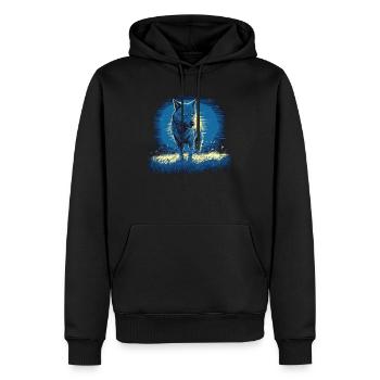 Dog Wolf Werewolf Cerberus Hellhound myth - Men’s Premium Organic Hoodie - black - Front - Nico (187cm)