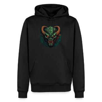 Monster Monster Demon Devil Vampire Guhl Zombie - Men’s Premium Organic Hoodie - black - Front - Nico (187cm)