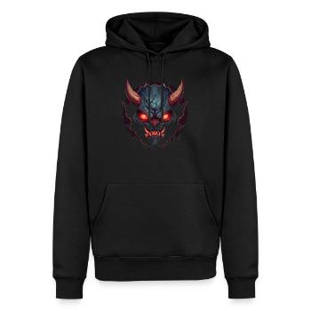 Monster Monster Demon Devil Vampire Guhl Zombie - Sweat à capuche Premium bio Homme - noir - Devant - Nico (187cm)