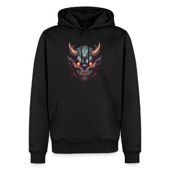 Monster Monster Demon Devil Vampire Guhl Zombie - Sweat à capuche Premium bio Homme - noir - Devant - Nico (187cm)