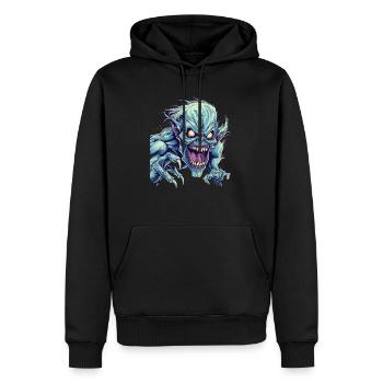 Monster Monster Demon Devil Vampire Guhl Zombie - Men’s Premium Organic Hoodie - black - Front - Nico (187cm)