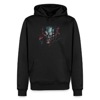 Monster Monster Demon Devil Vampire Guhl Zombie - Sweat à capuche Premium bio Homme - noir - Devant - Nico (187cm)