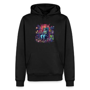 Monster Ungeheuer Dämon Teufel Vampir Guhl Zombie - Männer Premium Bio Hoodie - Schwarz - Vorne - Nico (187cm)