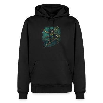 Monster Ungeheuer Dämon Teufel Vampir Guhl Zombie - Männer Premium Bio Hoodie - Schwarz - Vorne - Nico (187cm)