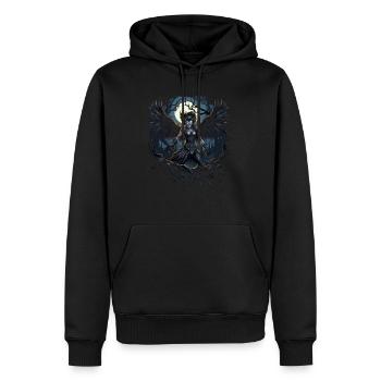 Monster Monster Demon Devil Vampire Guhl Zombie - Sweat à capuche Premium bio Homme - noir - Devant - Nico (187cm)