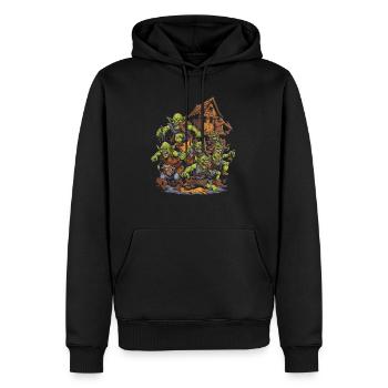 Monster Ungeheuer Dämon Teufel Vampir Guhl Zombie - Männer Premium Bio Hoodie - Schwarz - Vorne - Nico (187cm)
