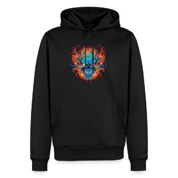Monster Monster Demon Devil Vampire Guhl Zombie - Sweat à capuche Premium bio Homme - noir - Devant - Nico (187cm)