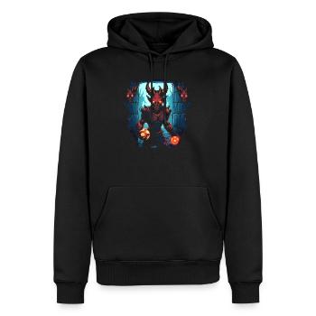Monster Monster Demon Devil Vampire Guhl Zombie - Sweat à capuche Premium bio Homme - noir - Devant - Nico (187cm)