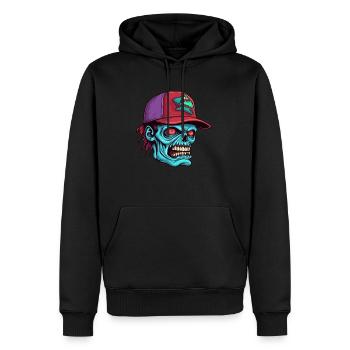 Monster Monster Demon Devil Vampire Guhl Zombie - Sweat à capuche Premium bio Homme - noir - Devant - Nico (187cm)