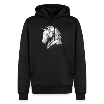 Mecha Tier Tiger Wolf Fuchs Pferd Cyborg - Männer Premium Bio Hoodie - Schwarz - Vorne - Nico (187cm)