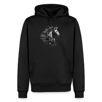 Mecha Tier Tiger Wolf Fuchs Pferd Cyborg - Männer Premium Bio Hoodie - Schwarz - Vorne - Nico (187cm)